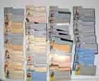 GI JOE ARAH Action Figure File Cards 50 Total 1980's 1990's Vintage G.I. Lot #2
