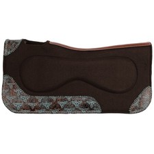 Showman 31" x 32" Weathered Steer Built-Up Felt Horse Saddle Pad