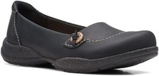 Clarks Roseville Sky Loafer, Black Leather