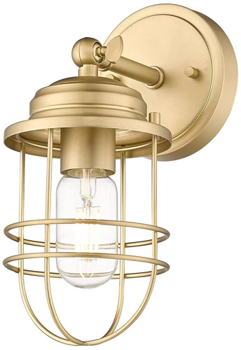 Golden Lighting Seaport 10 3/4" Brushed Champagne Bronze Wall Sconce - Picture 2 of 5