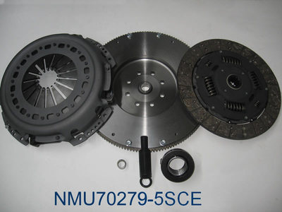 Valair 13-inch Clutch Kit + Flywheel For 1994-2003 Dodge 5-Speed (350HP) NMU70279-5SCE