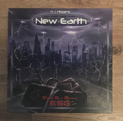 Seltenes N.J.Higgins New Earth Brettspiel Ergo Sum Games ESG 100 % komplett Sehr guter Zustand!