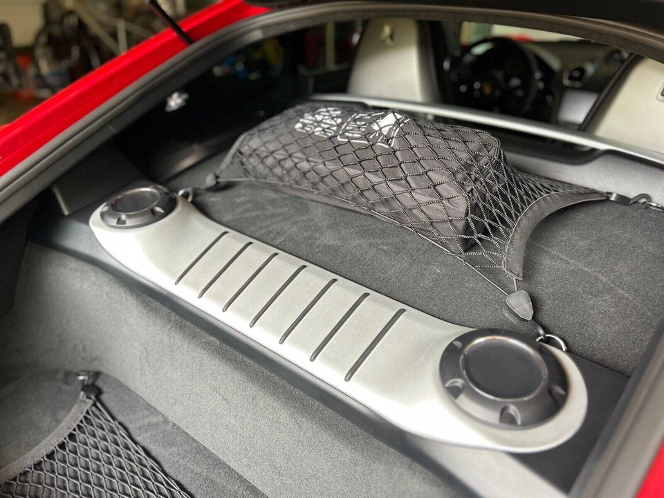 2 Rear Trunk Floor Style Upper and Lower Cargo Nets for PORSCHE CAYMAN 2006–2025 - Image 2 of 4