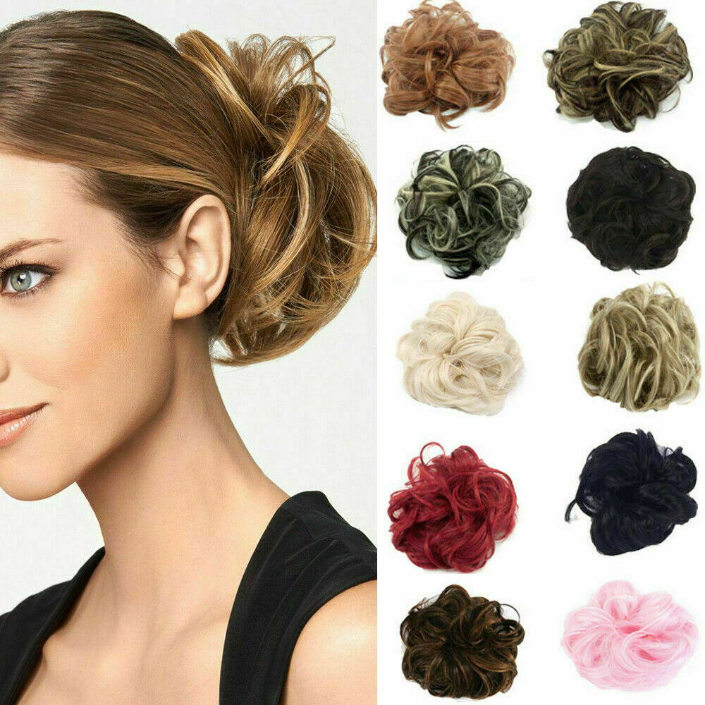 Curly Messy Hair Bun Piece Updo Scrunchie Fake Natural Bobble Hair Extensions UK | eBay Curly Messy Hair Bun Piece Updo Scrunchie Fake Natural Bobble Hair Extensions UK | eBay