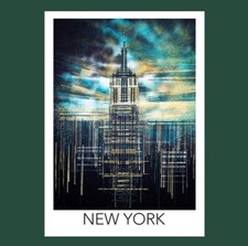 New York Travel Print, New York Poster Print  By Marc Todd - Size A2
