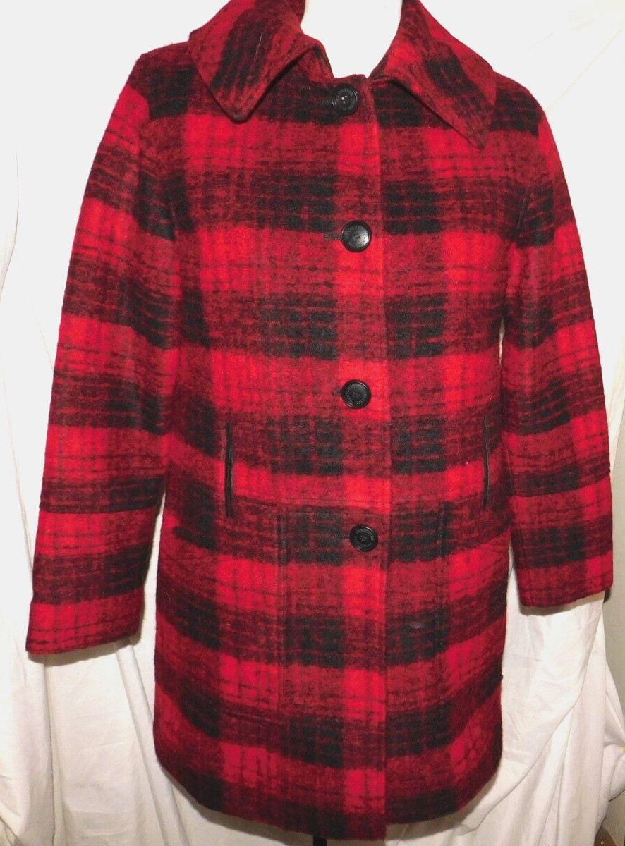 PENDLETON WOOL BUFFALO PLAID COLLARED COAT QUILTE… - image 2