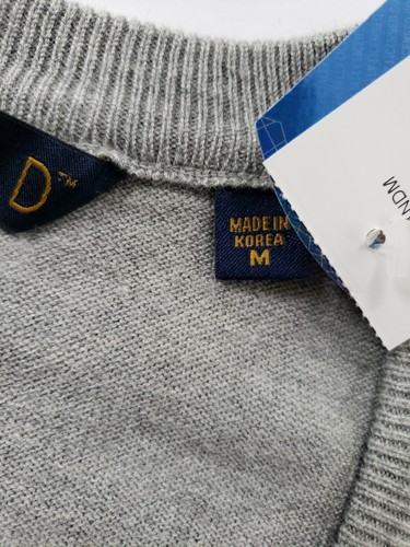 Notre Dame Mens Gray V Neck Pullover Sweater NCAA MEDIUM NWT MSRP $82 - Picture 4 of 5