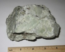 4" x 2.2" BEAUTIFUL NATURAL ROUGH GREEN MOONSTONE CRYSTAL STONE NH USA 671.7g 1