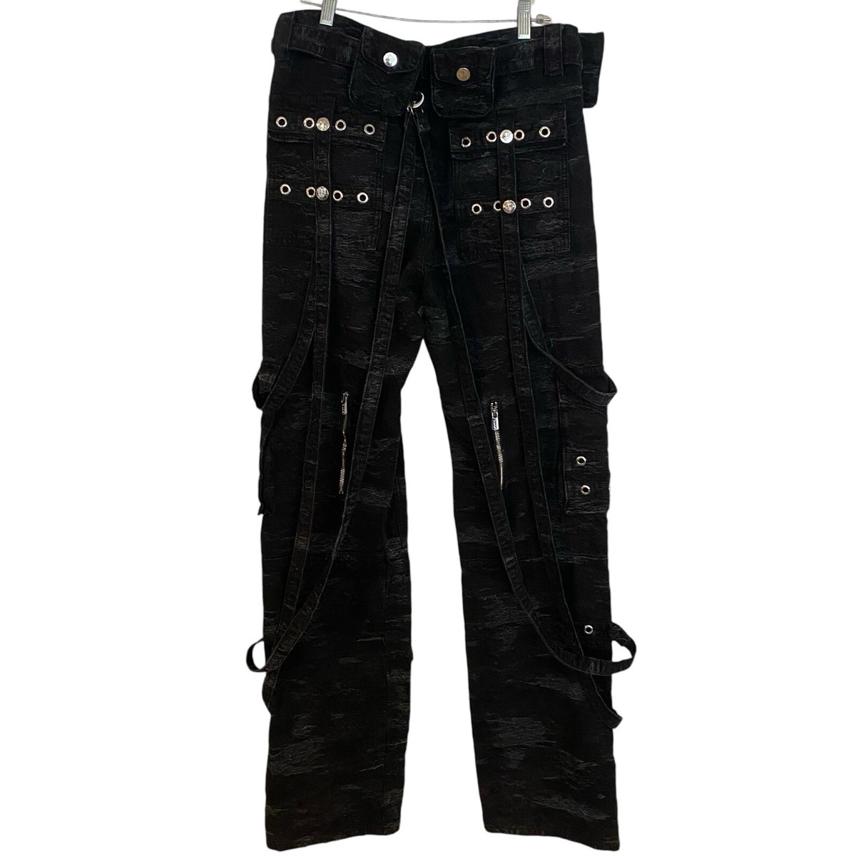 新品GUAPI OBSDN BLK DISTRESSED RAVER DENIM Guapi Size 34 Obsidian Black Distressed Raver Premium Denim