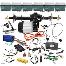 30" Go Kart Rear Axle Shaft 72V 1500W Differential Motor kit ATV Mini bike Mower