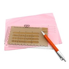 4 Pcs Craft Addressing Guide Notebook Multi-use Letter Envelope Stencil Template