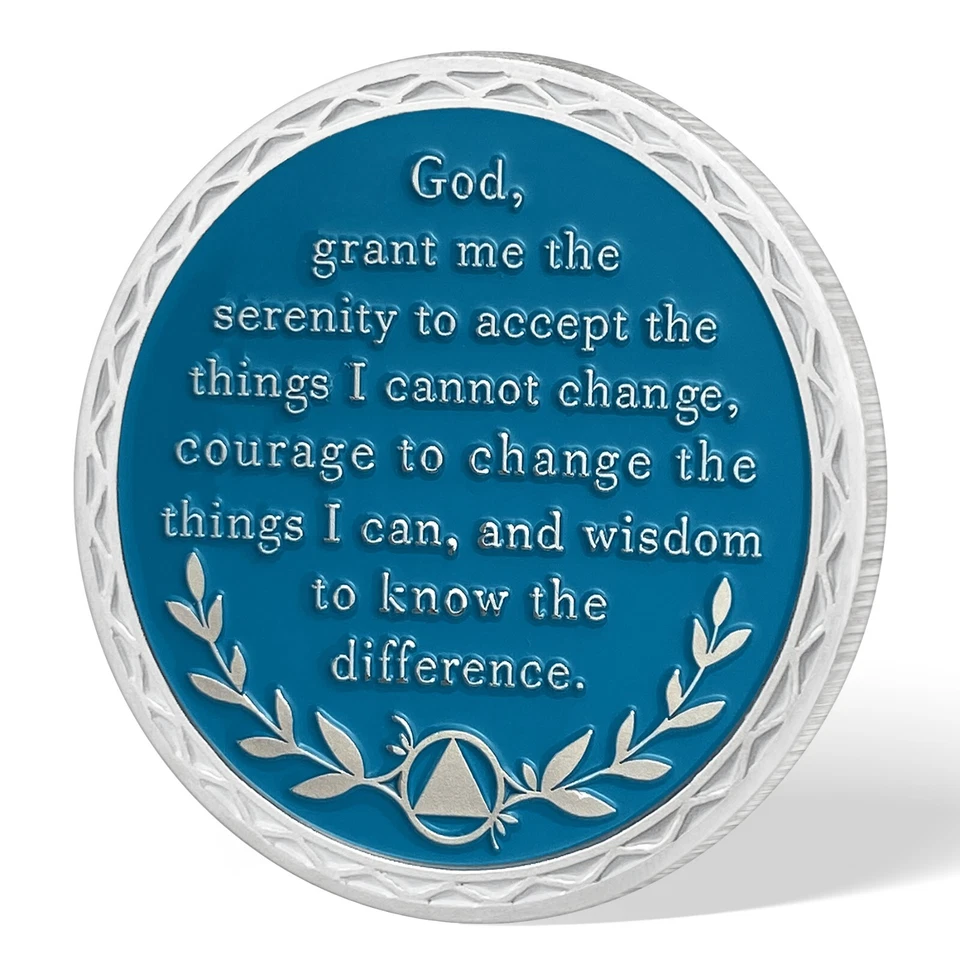3 Year Sobriety Coin, AA Chips Medallion Alcoholics Anonymous Three Years Sober - Image 4 of 4