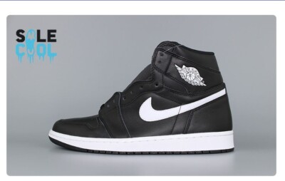 Nike Air Jordan 1 Retro High Black White Men's Sneaker Shoes 555088-011