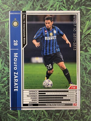 Panini WCCF 2011-12 Mauro Zarate Inter Extra Football Soccer card