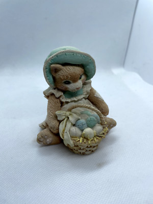 Calico Kittens 1993 Easter Wishes Coming Your Way Enesco #623571 No Box