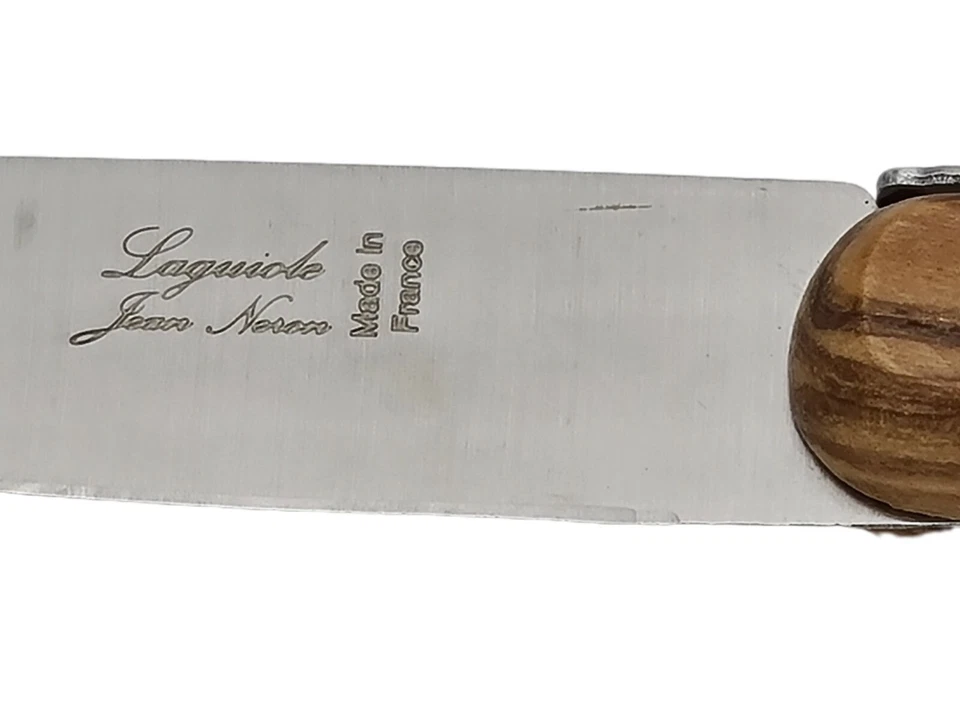 Couteau Office 8,5 cm Laguiole manche bois d'olivier  Réf 7028 — 第 3/3 张图片