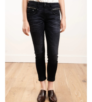 R13 biker boy jean - stardust black sz 24