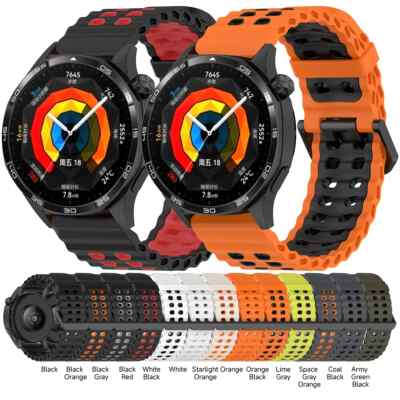 For Huawei Watch GT5 GT4 GT 3 2 Pro 46mm Samsung 45mm S3 Sports Wrist Strap Band