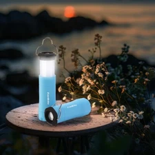 EverBrite 2PIECE 2-in-1 Portable Lantern Flashlight Battery Powered Mini Lantern
