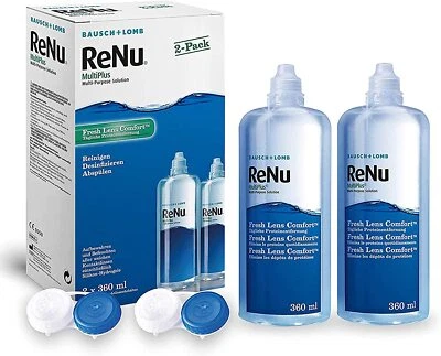 BAUSCH & LOMB Bausch + Lomb ReNu Multiplus Kombilösung - weiche Kontaktlinsen, 2 x 360 ml