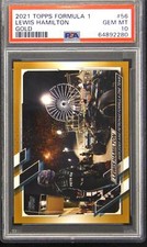 Lewis Hamilton 2021 Topps Formula 1 #56 Gold 7/50 PSA 10 Gem Mint