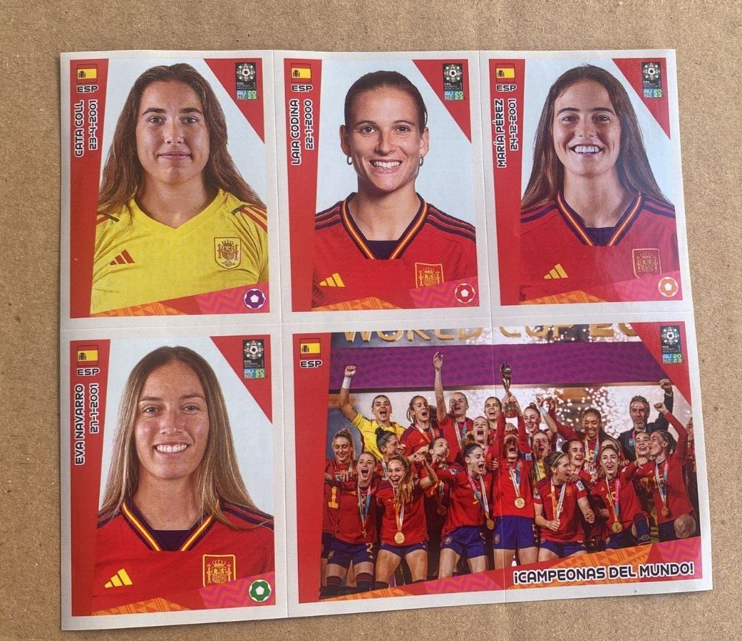 💥  2023 FIFA WORLD CUP WOMEN UPDATE 2 SHEET 6 EXTRA STICKERS 💥 champions