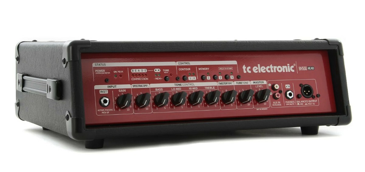 TC Electronic BH500 Bass Amp Head - Black Vinyl Cover w/Piping