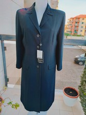 CAPPOTTO ELEGANTE DA DONNA DI COLORE NERO, NUOVO, MARCA CARINISSIMA, TG 44
