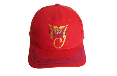 Vintage Michael Jackson History Tour 96/97 Cap red King of Pop 90s