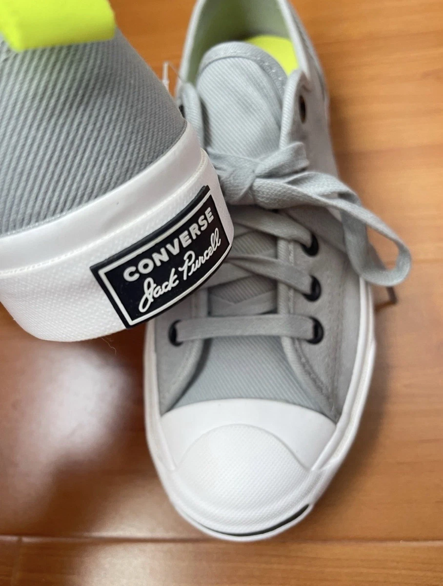 Converse Jack Purcell Low Top Schnürschuhe Sneaker grau weiß gelb Unisex