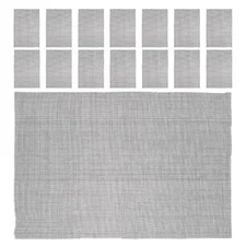  15pcs Bonsai Mesh: 20x30cm Plant Pot Bottom Hole Mesh Pad Rectangular Filtering