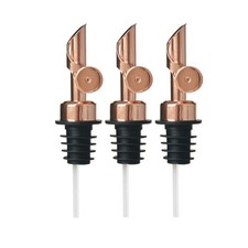 3pcs Stainless Steel Bottle Pourer Wine Olive Oil Dispenser Spout Kitchen Bar