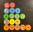 Vintage Original Ideal BATTLING TOPS Spaceships Game Parts Top Spinners  - SHIPS