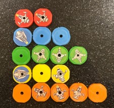 Vintage Original Ideal BATTLING TOPS Spaceships Game Parts Top Spinners  - SHIPS