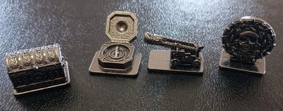 2007 Pirates Of The Caribbean Scene-it Full Set Replacement Metal Token Movers