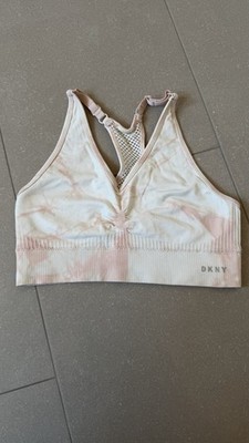 DKNY Sport BH Gr. S rosa-weiß ohne Bügel