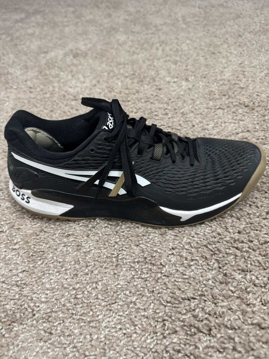 【限定】 ASICS × BOSS GEL-RESOLUTION 9 テニス ASICS GEL RESOLUTION 9 RARE HUGO BOSS Edition Black/Gold Men's