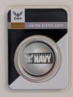 (NEW) UNITED STATES NAVY LOGO 1 OUNCE SILVER ROUND IN TEP
