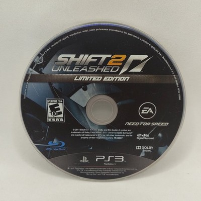 Shift 2 Unleashed Limited Edition Sony PlayStation 3 PS3, 2011 Disc Only Tested