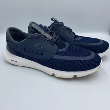 Sperry Top-Sider 7 Seas 3-Eye Navy Sneakers Walking Shoes STS24363 Size 11.5