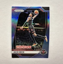 2024-25 Prizm Monopoly Jalen Green Light Blue Prizm 04/15 jersey # match 🤩  