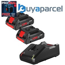 2 x Bosch 1600A016GB ProCORE GBA 18v 4.0Ah Lithium Ion Battery & Charger Kit