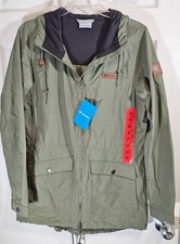 NWT Columbia Anorak Jacket Cultus Lake Long Hooded Womens MEDIUM Cypress Green