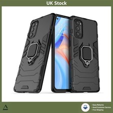 Reinforced Defense Shockproof Ring Stand Case for Oppo Reno4 Pro 5G, 1 Pk
