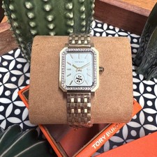 NEW Tory Burch Robinson Crystal Gold Tone Bracelet Watch TBW1513