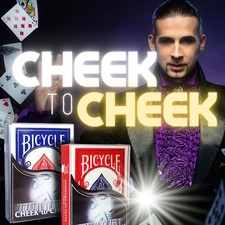 CHEEK TO CHEEK CARD TRICK - BLUE - Magic  Party Tricks
