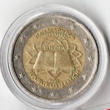 2 Euro Österreich 2007  -  50 Jahre Vertrag von Rom 1957-2007