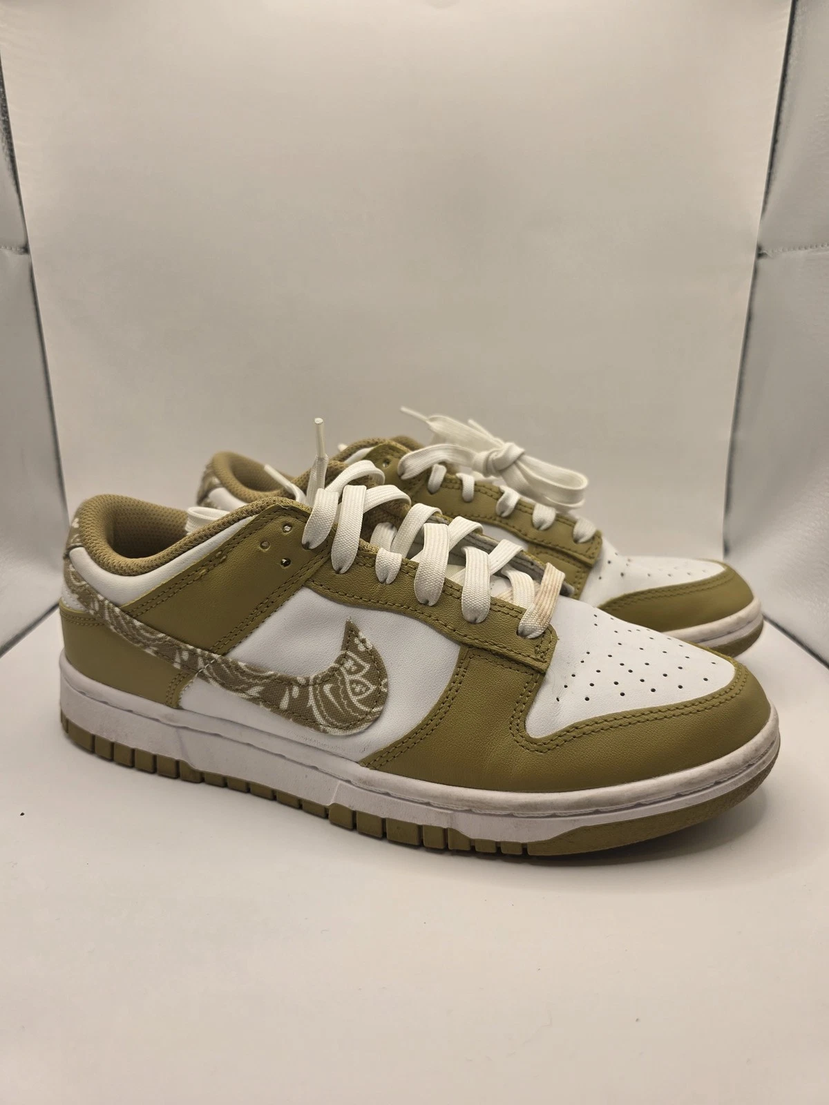 Nike Dunk Low Paisley Pack Scarpe Uomo Taglia 8.5 Bandana Bianco Oliva DH4401 104