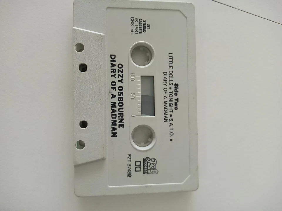Ozzy Osborne Diary of A Madman Cassette Tape 1981 Heavy Metal Classic Rock Music Foto 4 de 4