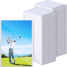 50 Pcs 4 x 6 Inches Baseball Card Protectors Post Card Photo Holders Clear Ph...
